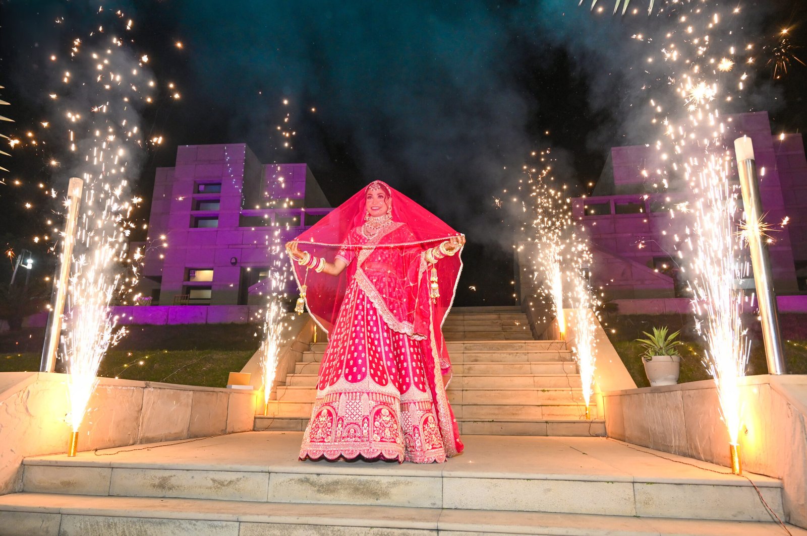 Wedding photograph of Akash & Pragya by The Silver Frame Studio